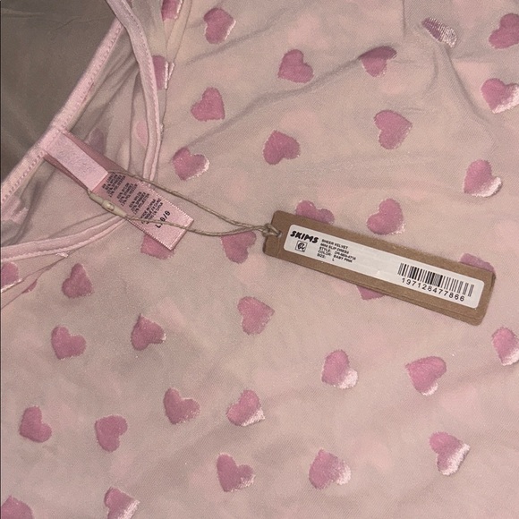 💕NWT SKIMS sheer pink velvet slip dress - Picture 6 of 7